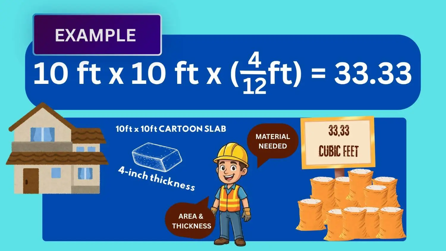 CONCRETE CALCULATOR example